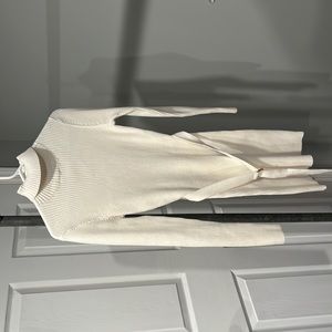 Crème bodycon knit dress